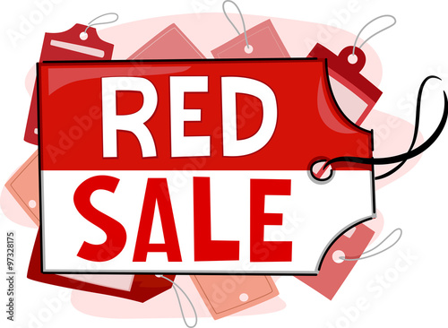 Red Sale Tags Shopping