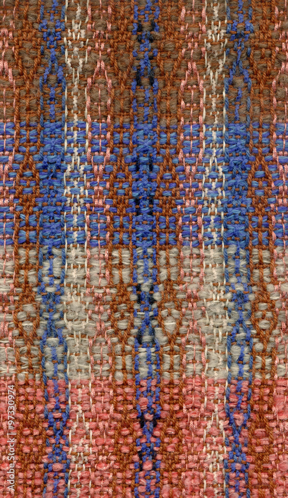 Samples of handwoven patterns