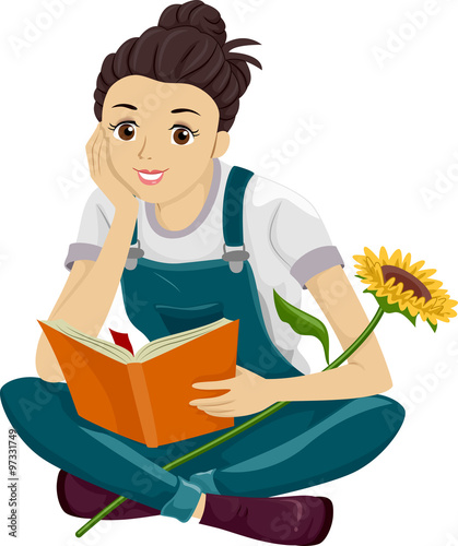 Teen Girl Gardening Book Su...
