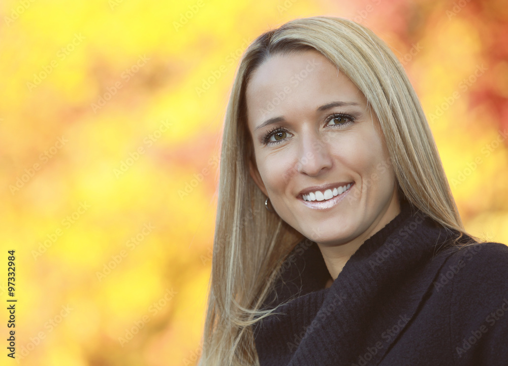 Portrait Of A Mature Woman Smiling At The Camera