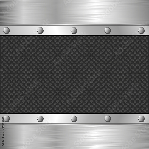 metal background with bolts