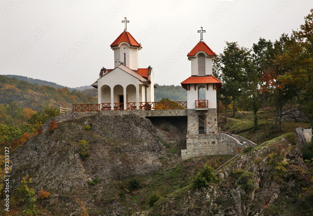 Church of the Transfiguration in Prolom Banja.  Serbia