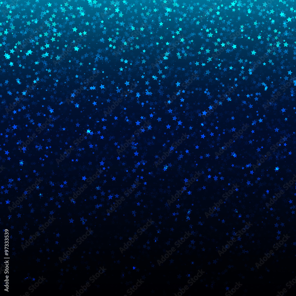 Fototapeta premium Vector Christmas background with gold falling stars.