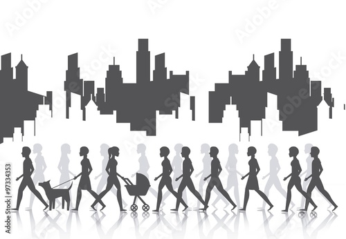 people walking design 