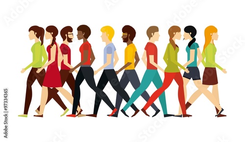 people walking design 