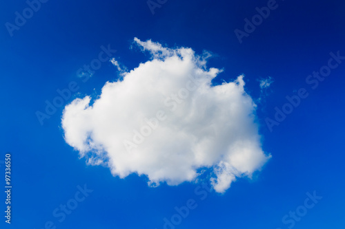 Quadro em tela Blue sky background with tiny clouds