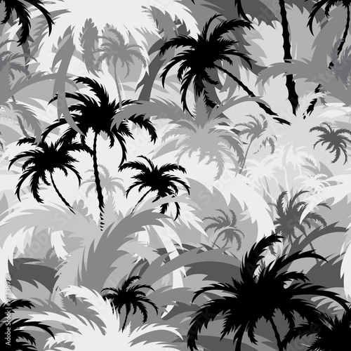 Palm trees seamless background