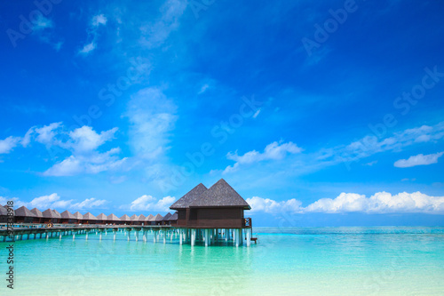 Fototapet beach with  Maldives