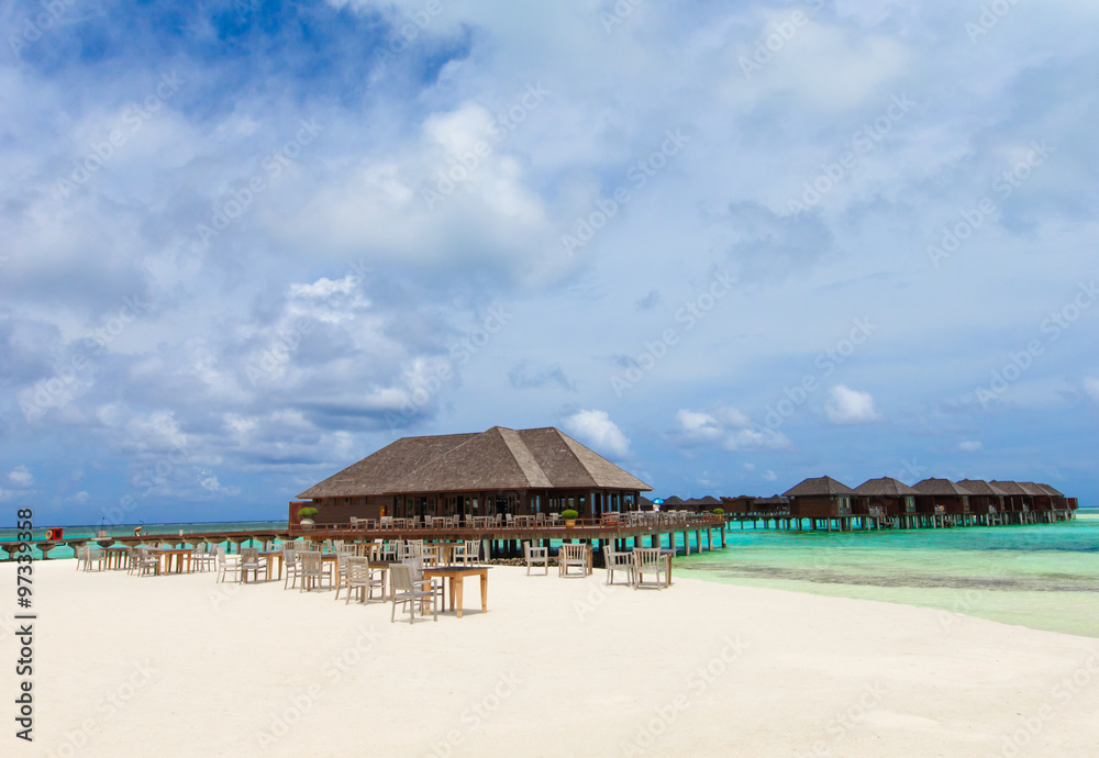 beach with  Maldives