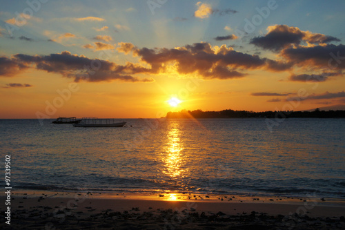 Sunrise at Lombok, Indonesia.
