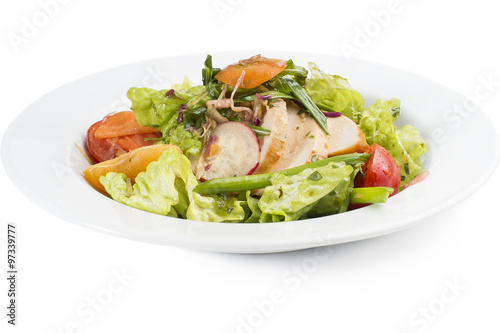 Легкий салат с мясом