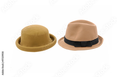 Two hat isolated on white