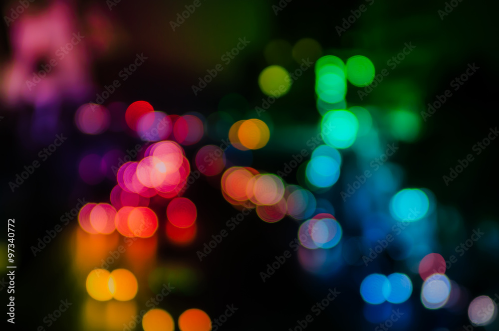 abstract bokeh lights background.