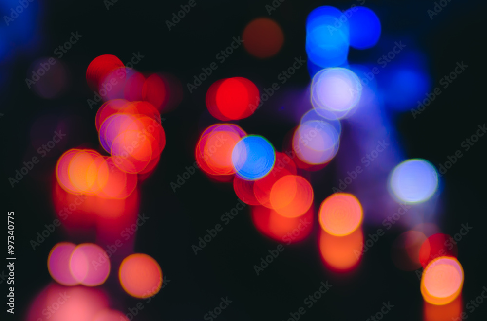 abstract bokeh lights background.