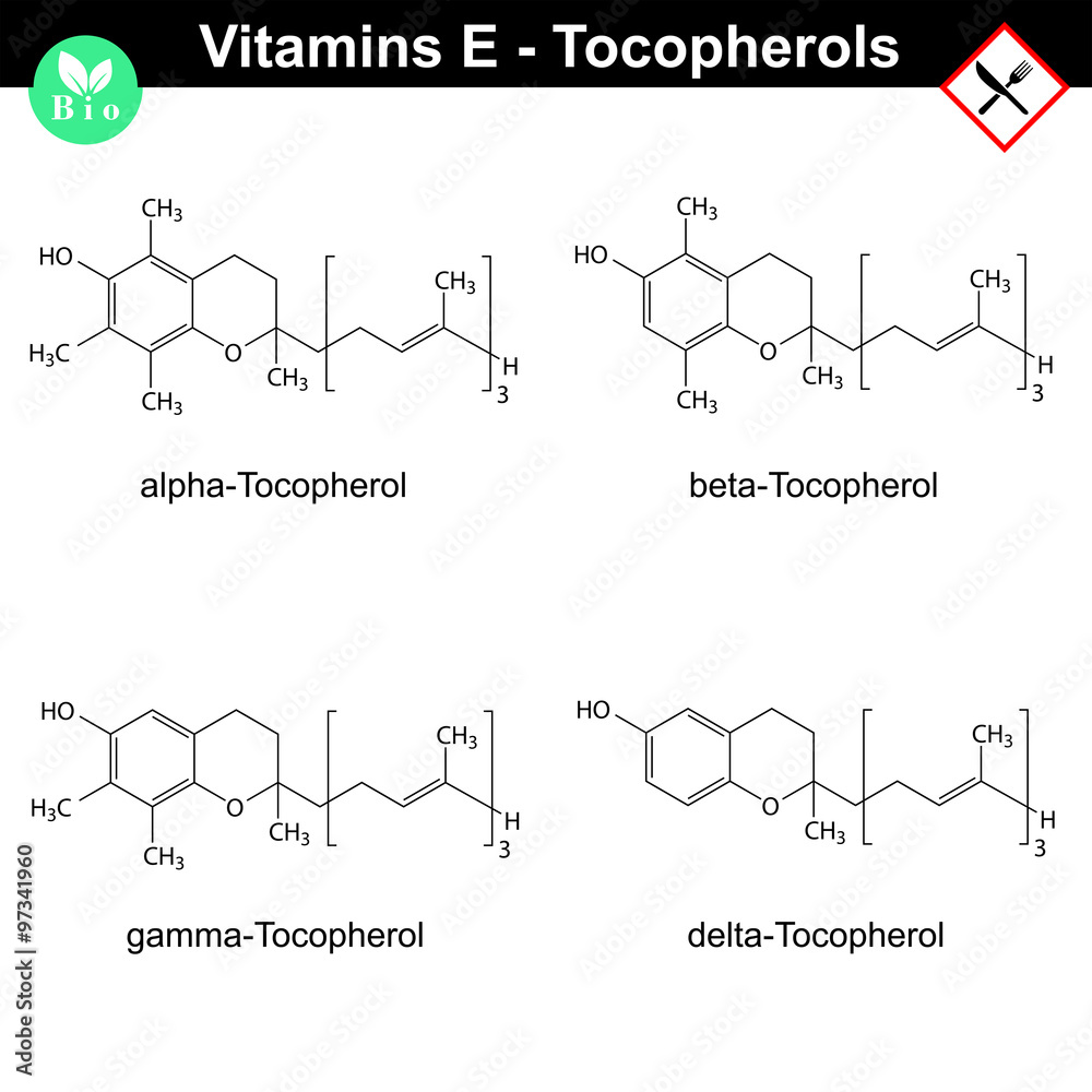 Tocopherols - vitamin E forms