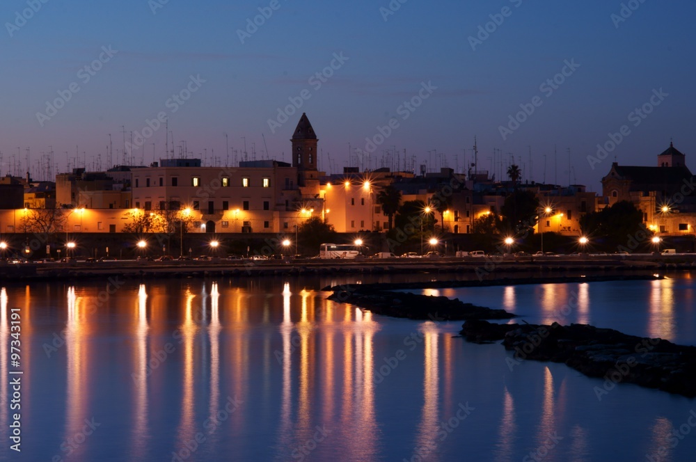Bari, quartiere San Nicola visto dal mare