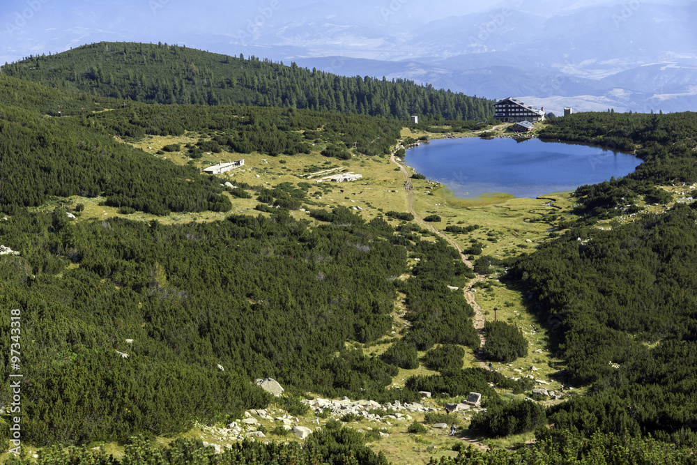 Panoramic view of Bezbog Lake, Pirin Mountain, Bulgaria