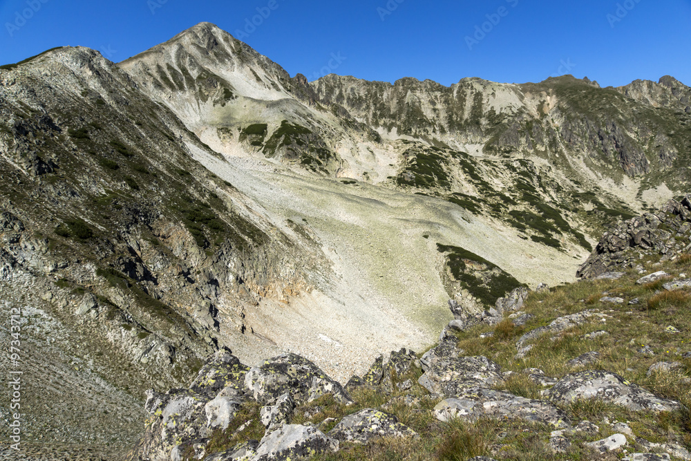 Panoramic view around Polezhan peak, Pirin Mountain, Bulgaria