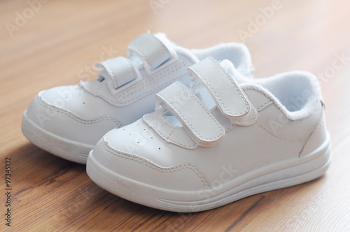 white kid shoes