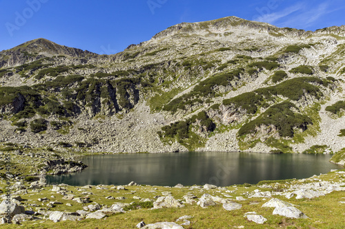 Kamenitsa Peak and Mitrovo Lake, Pirin Mountain, Bulgaria photo