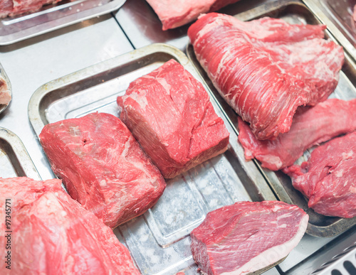 raw meat
