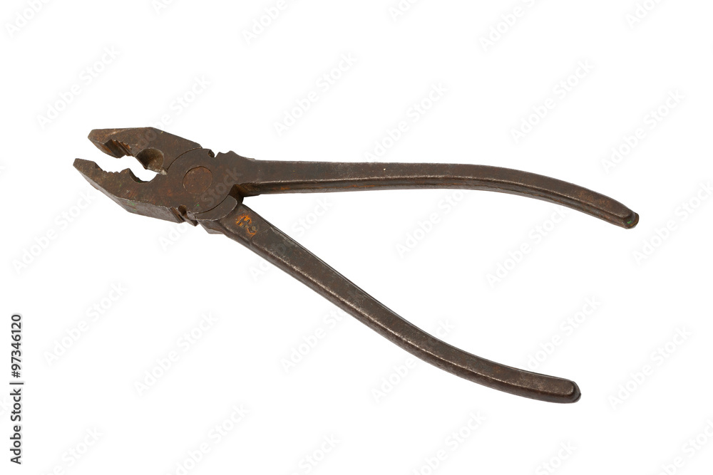 Old dirty pliers. Old dirty pliers.