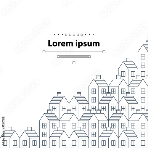 Real estate background, cover template