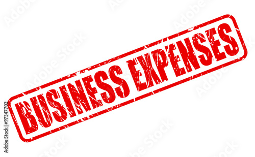 BUSINESS EXPENSES red stamp text