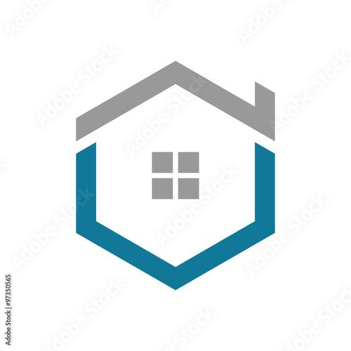 Simple Hexagon Home House Logo Icon