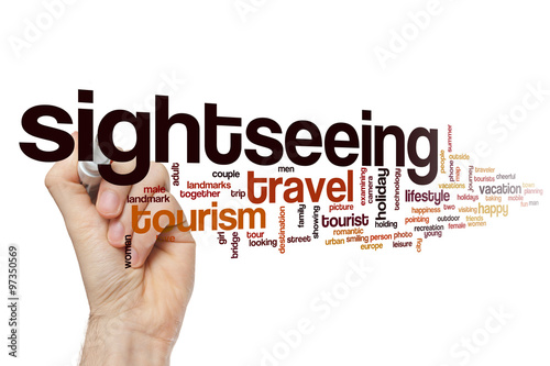 Sightseeing word cloud concept