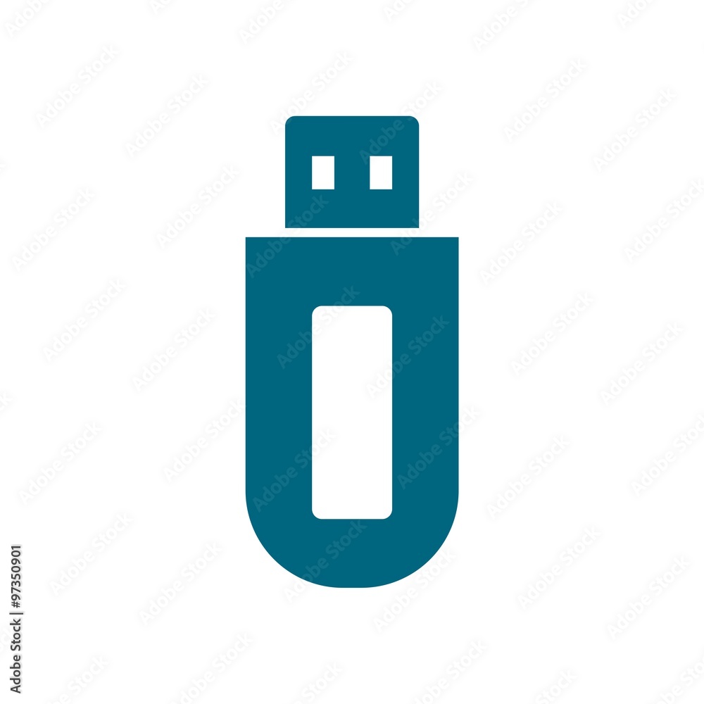 USB blue icon USB blue icon