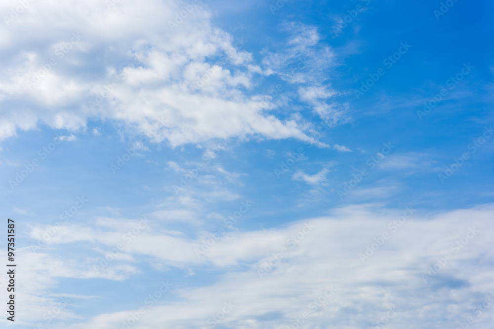 blue sky with cloud