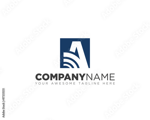 Free Download A letter logo - GFXLoad