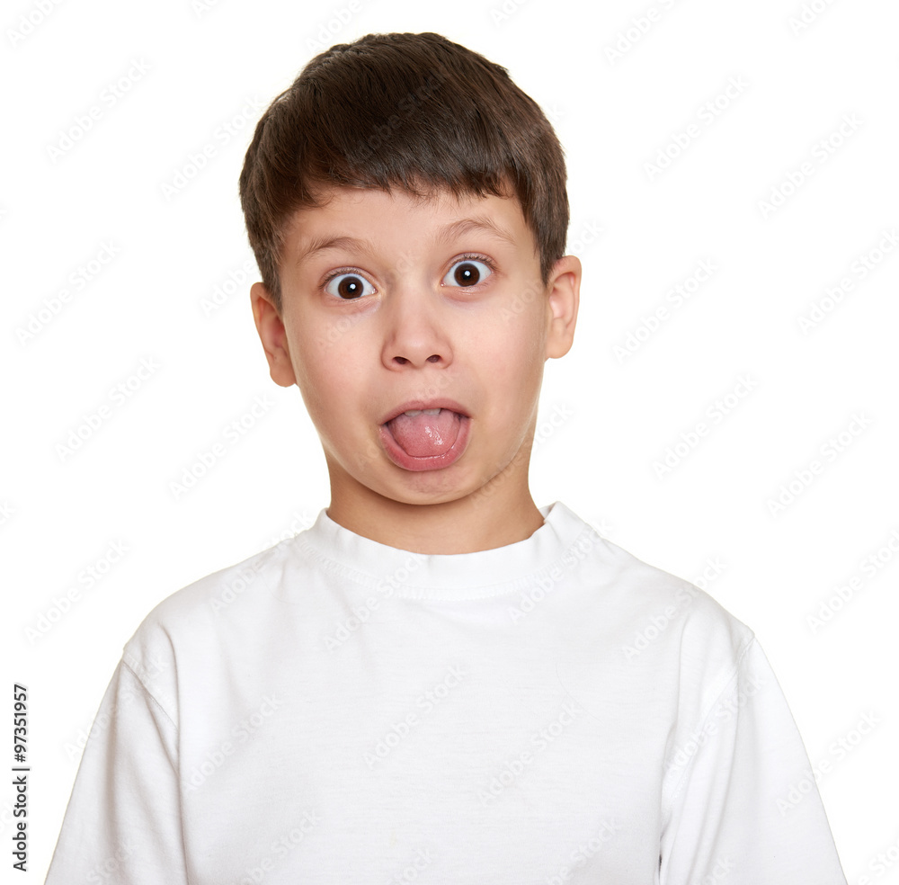 grimacing face boy portrait, teenager closeup grimacing face boy portrait, teenager closeup