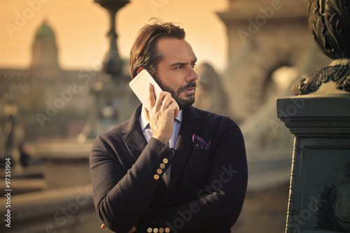 Canvas Print Business call