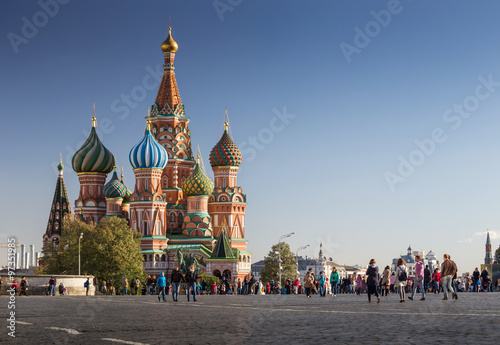 3 oct 2015 : Moscow,Russia,Red square,view of St. Basil's Cathed photo