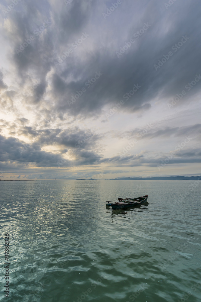 Fishing boat at sunrise Thailand Fishing boat at sunrise Thailand