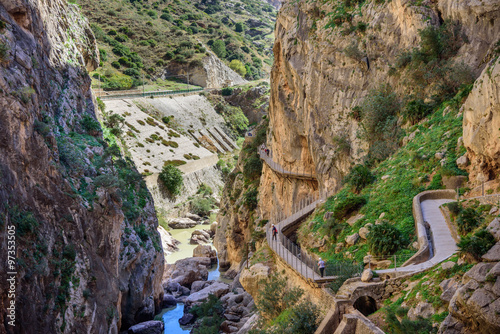 Caminito del Rey canyon and trail photo