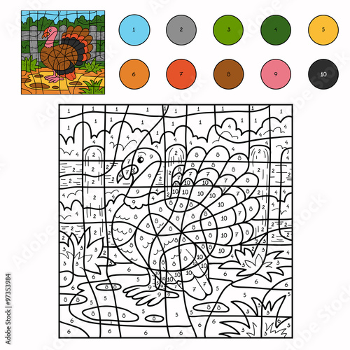 Color by number (turkey)