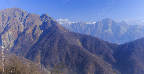 Mountain View Large Caucasus Mountains Tufandag.Gabala.Azerbaija