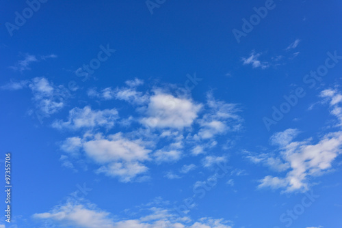 blue sky with cloud