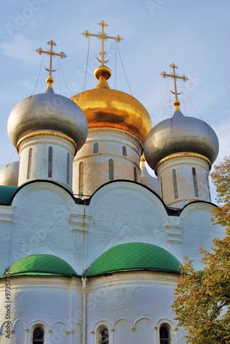 Old Smolensky church in Novodevichy convent in Moscow. photo