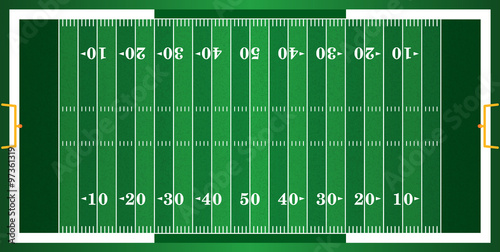 Textured Grass American Football Field