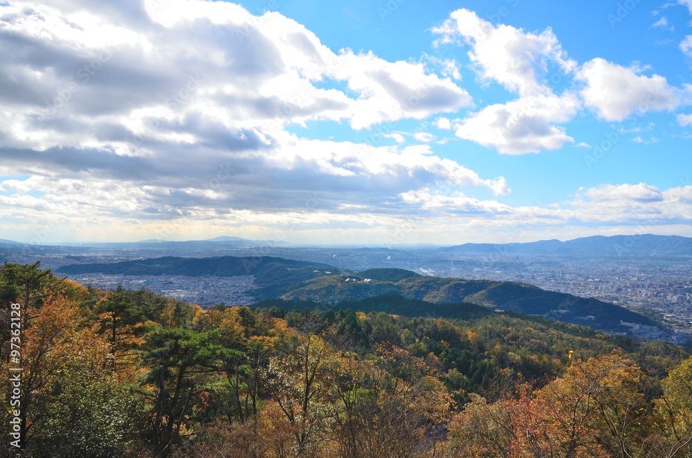 京都　大文字山山頂からの景色