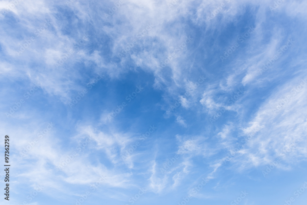 blue sky with cloud