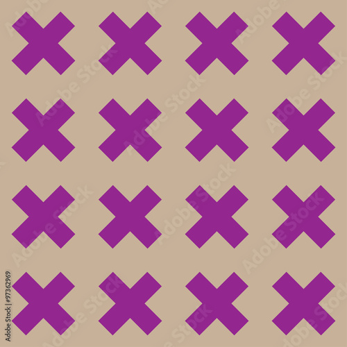 Seamless Cross Pattern, vector illustration