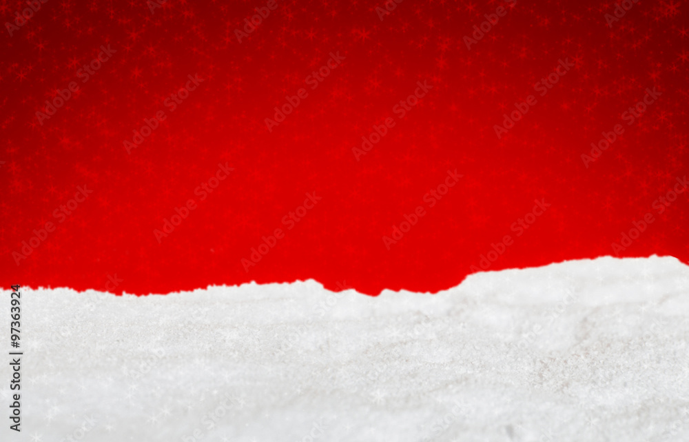 roter Hintergrund mit Schnee roter Hintergrund mit Schnee