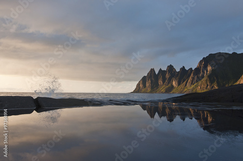 Norway, Senja / Beautiful, idyllic Senja is Norway's second largest island. Visitors to Senja may enjoy the sea, mountains, beaches, fishing villages and inland areas. © vkhom68