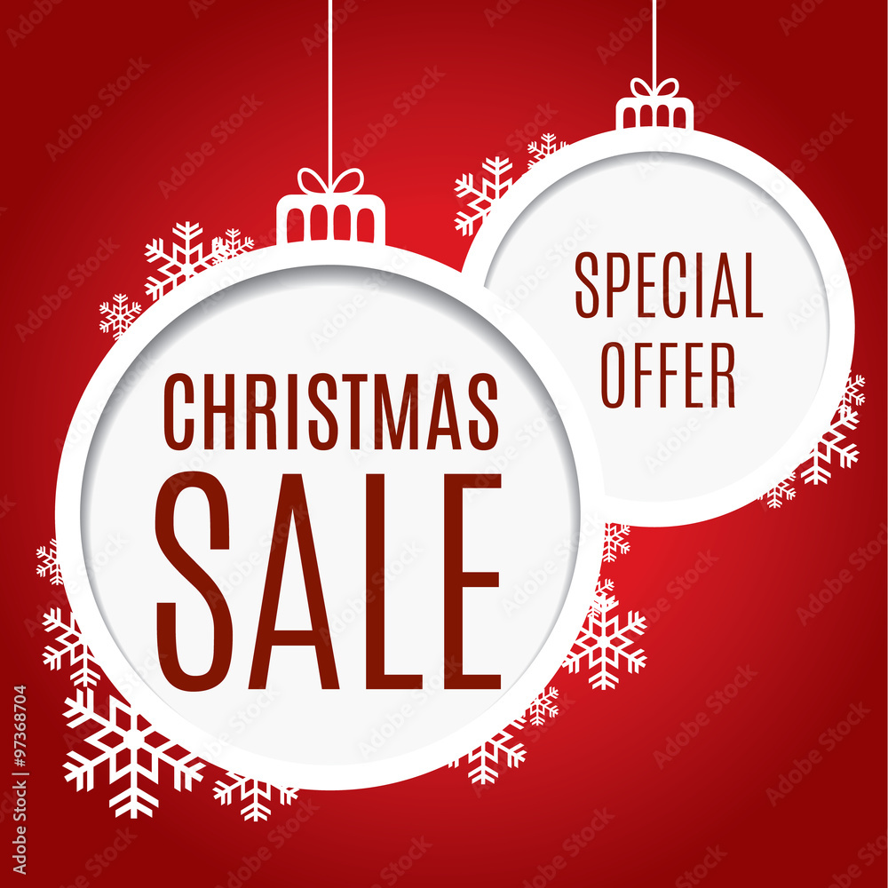 Christmas sale background