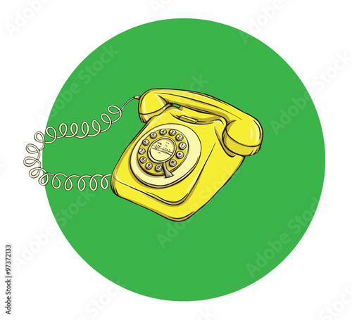 Vintage Telephone No.6, handset on